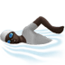 🏊🏿 person swimming: dark skin tone display on Apple